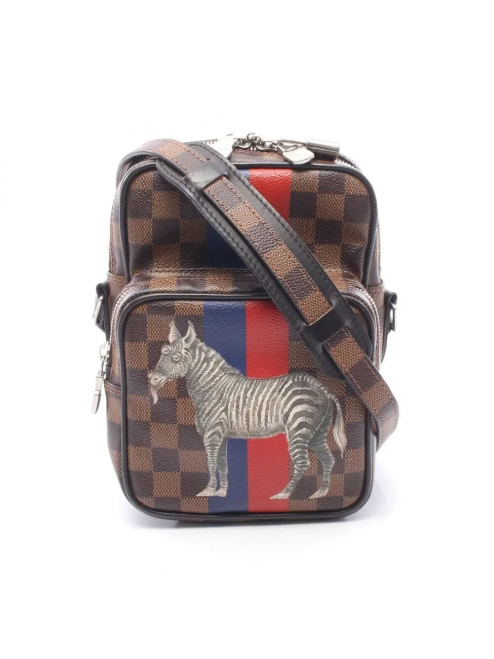 Louis Vuitton Shoulder Bag Amazon Damier Savanna Chapman Brazza Canvas Leather
